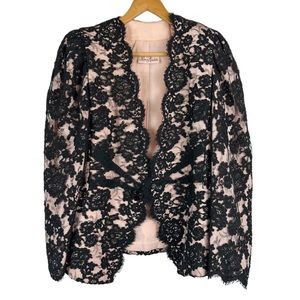 Vintage Rina DiMontella 100% Silk Lace Blazer Jacket Size 6
